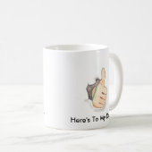 親指 コーヒーマグカップ (正面右)