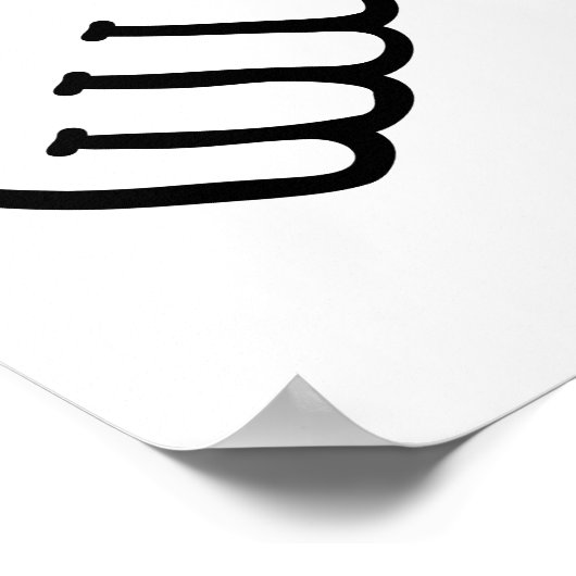 親指 ポスター (角)