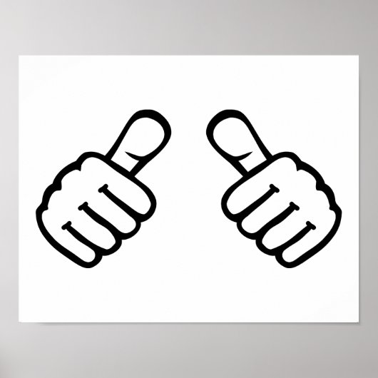 親指 ポスター (正面)