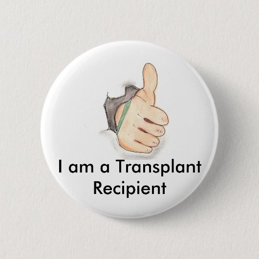 親指 缶バッジ (正面)