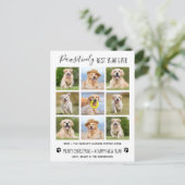 親最高の年Ever Dog Pet Photo Collage シーズンポストカード (スタンド正面)