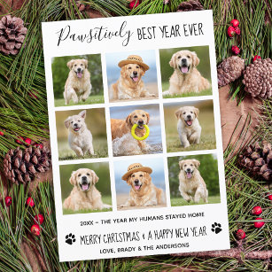 親最高の年Ever Dog Pet Photo Collage H シーズンカード