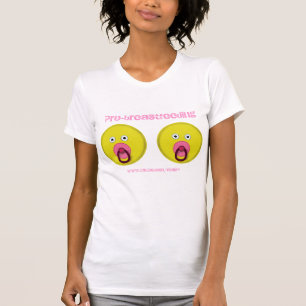 親母乳で育てるおもしろTシャツのデザイン Tシャツ