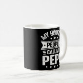 親父の日はお気に入りの私をPと呼ぶ コーヒーマグカップ (正面右)
