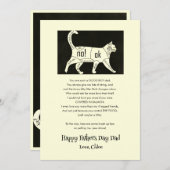 親父の日は猫おもしろい シーズンカード (正面/裏面)