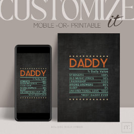 親父の日カスタマイズ%可能な折り畳みグリーティングカード カード