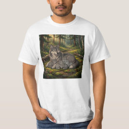 親狼と子狼 Tシャツ