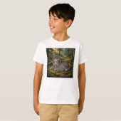 親狼と子狼 Tシャツ (正面フル)