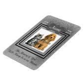 親猫・犬の追悼銀 マグネット (左側)