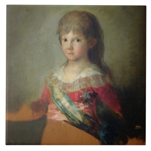 親王ドンフランシスコdeポーラAntonio 1800年( タイル (正面)