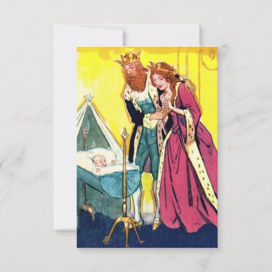 親王室のとベビー王室のの赤ちゃんシャワー招待状 招待状 (正面)