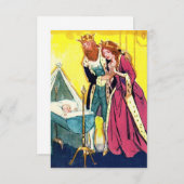 親王室のとベビー王室のの赤ちゃんシャワー招待状 招待状 (正面/裏面)