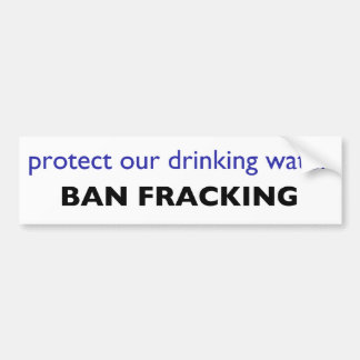 親環境、アンチfrackingのバンパーステッカー バンパーステッカー