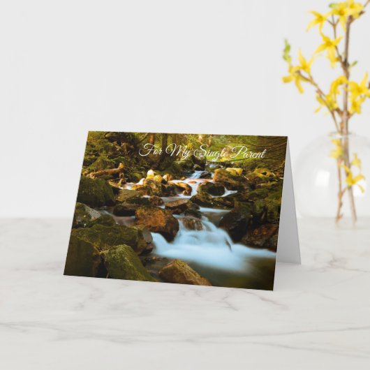 親用独身の カード (黄色い花)