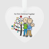 親男の赤ちゃん第1回クリスマスコーズオーナメント オーナメント (正面)