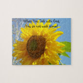 親睦ギフトひまわりパズル神と語る ジグソーパズル (横)