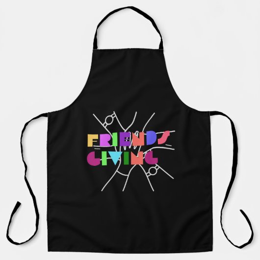 親睦チーム：感謝と集まった エプロン (正面)