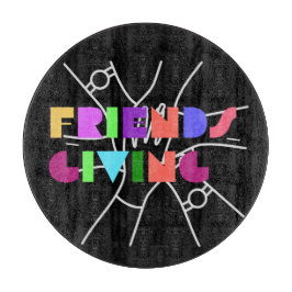 親睦チーム:感謝と集まった カッティングボード