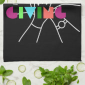 親睦チーム：感謝と集まった キッチンタオル (折り畳み)