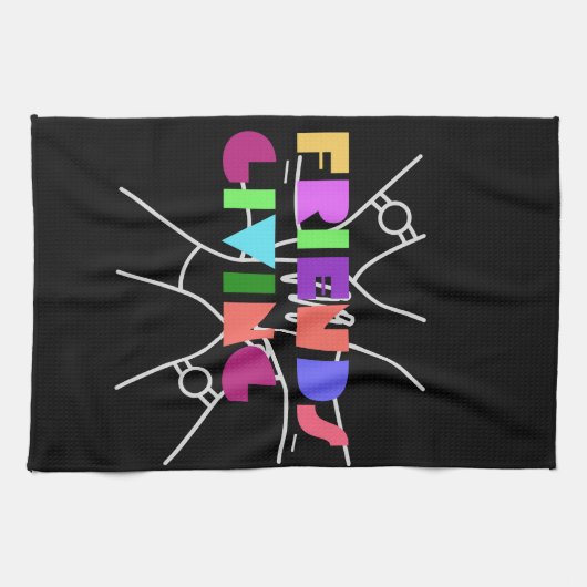 親睦チーム：感謝と集まった キッチンタオル (横)