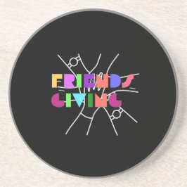 親睦チーム:感謝と集まった コースター