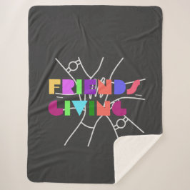 親睦チーム:感謝と集まった シェルパブランケット