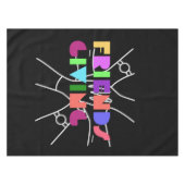 親睦チーム：感謝と集まった テーブルクロス (正面(横))