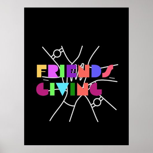 親睦チーム：感謝と集まった ポスター (正面)