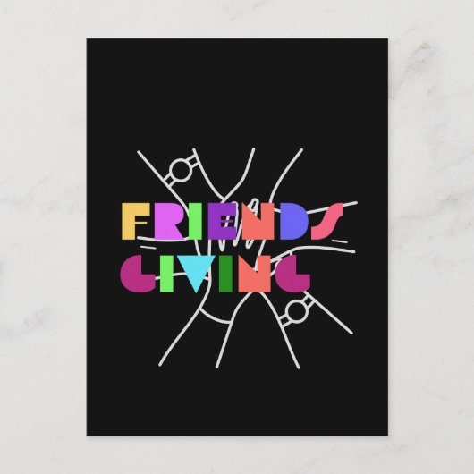 親睦チーム：感謝と集まった ポストカード (正面)