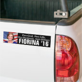 親神、アンチヒラリーCarly Fiorina 2016年 バンパーステッカー (トラック上)