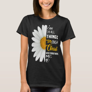 親私はキリストを通して全てのことを成し遂げる Tシャツ