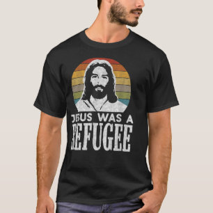 親移民クリスチャン自由主義のイエスはレフだった Tシャツ