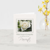 親紛失バラ悔やみや弔慰カード カード (黄色い花)