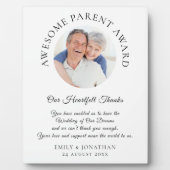 親素晴らし賞あり結婚 フォトプラーク (正面)