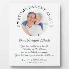 親素晴らし賞あり結婚 フォトプラーク