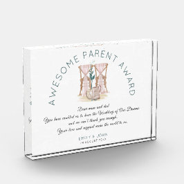 親素晴らし賞の結婚椅子 フォトブロック