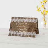 親素朴おめでとうカード カード (黄色い花)