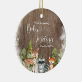 親素朴に期待する冬の動物 セラミックオーナメント (右)