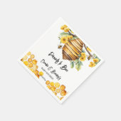 親蜂春ビー赤ちゃんシャワーテンプレート スタンダードカクテルナプキン (角)