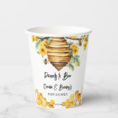 親蜂春ビー赤ちゃんシャワーテンプレート 紙コップ (正面)