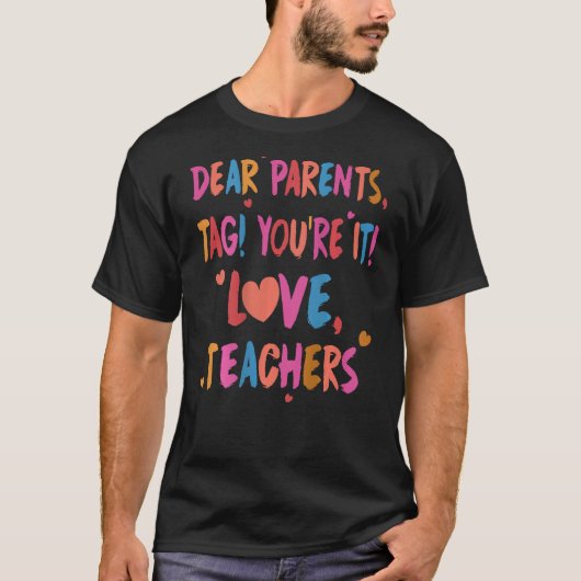 親親愛ラベルあなたが愛先生最終日o tシャツ (正面)