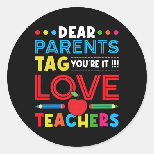 親親愛ラベルあなたは ラウンドシール (正面)