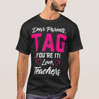 親親愛ラベル愛先生GIFおもしろい Tシャツ