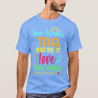 親親愛ラベル自分It愛先生おもしろいTeac Tシャツ
