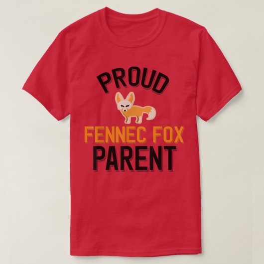 親誇りを持ったのFennec Tシャツ (デザイン正面)