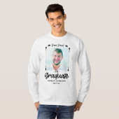 親誇りを持った写真卒業マッチングファクールミリ Tシャツ (正面フル)
