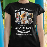 親誇りを持った卒業写真コラージュTシャツ Tシャツ<br><div class="desc">卒業式は認定に値するマイルストーンであり、卒業式のトリビュートTシャツよりもパーソナライズされた、どのような方法で卒業できるか。6枚のプライド、名前、クラス年を通じて、あなたのイメージと喜びを紹介しよう。「誇りを持った卒業生の親」が素敵な指輪を持ってるんでしょ？この特別な日に、世界の共有を喜びとプライドに置きなさい。</div>