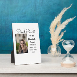 親誇りを持った卒業生の写真名クラス年を追加 フォトプラーク