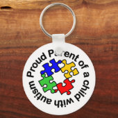 親誇りを持った子（キーチェーン付き） キーホルダー (正面)
