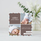 親誇りを持った|誕生の告知 案内状 (スタンド正面)